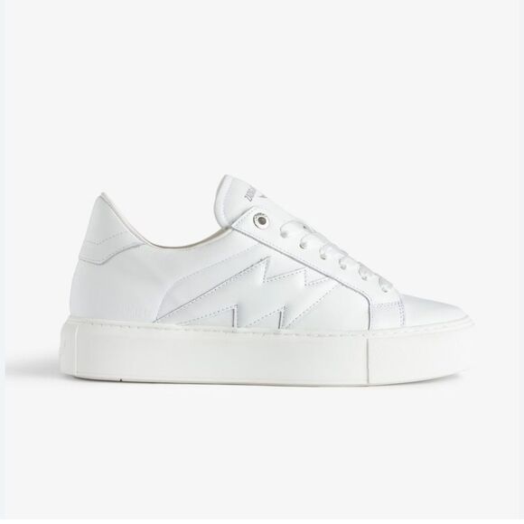 Zadig & Voltaire La Flash Low-Top Platform Sneakers NIB Size 39 - Picture 1 of 14